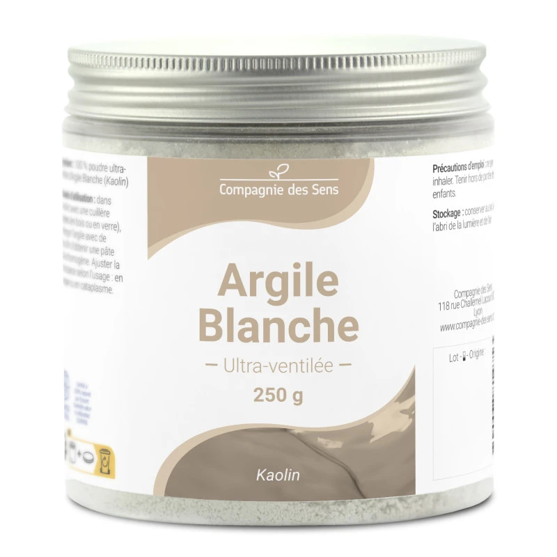 Argile Blanche Kaolinite - Poudre Ultra-ventilée 3 Argile Blanche Kaolinite - Poudre Ultra-ventilée – Image 3