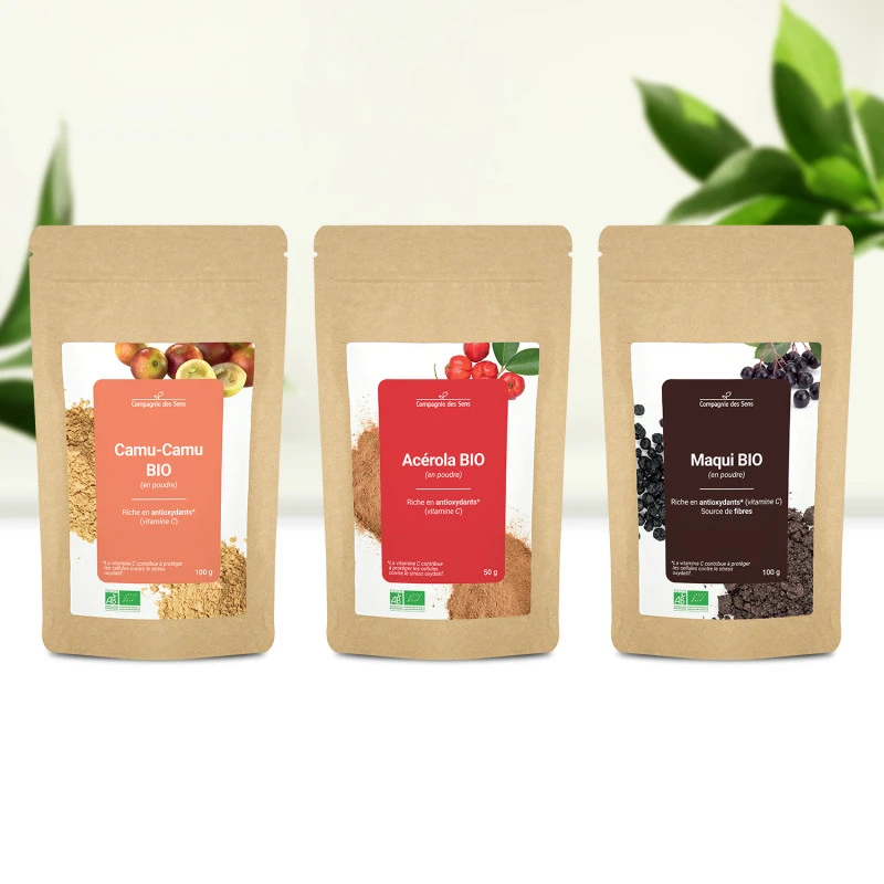 Assortiment Vitamine C - Poudres De Plantes BIO 1 Assortiment Vitamine C - Poudres De Plantes BIO