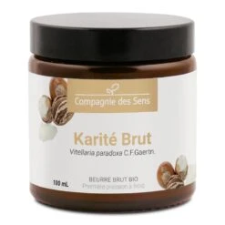 Aroma Nature Bien-Être 9 Beurre De Karité Brut - Beurre Végétal BIO - Pot En Verre