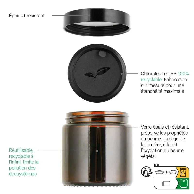 Beurre De Mangue Désodorisé - Beurre Végétal BIO - Pot En Verre 3 Beurre De Mangue Désodorisé - Beurre Végétal BIO - Pot En Verre – Image 3