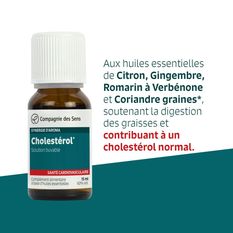 CHOLESTÉROL - Huiles Essentielles En Solution Buvable 2 CHOLESTÉROL - Huiles Essentielles En Solution Buvable – Image 2