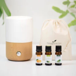 Diffuseur Citrus + 3 Huiles Essentielles BIO - Pack Découverte