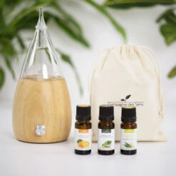 Diffuseur Salvia + 3 Huiles Essentielles BIO - Pack Découverte