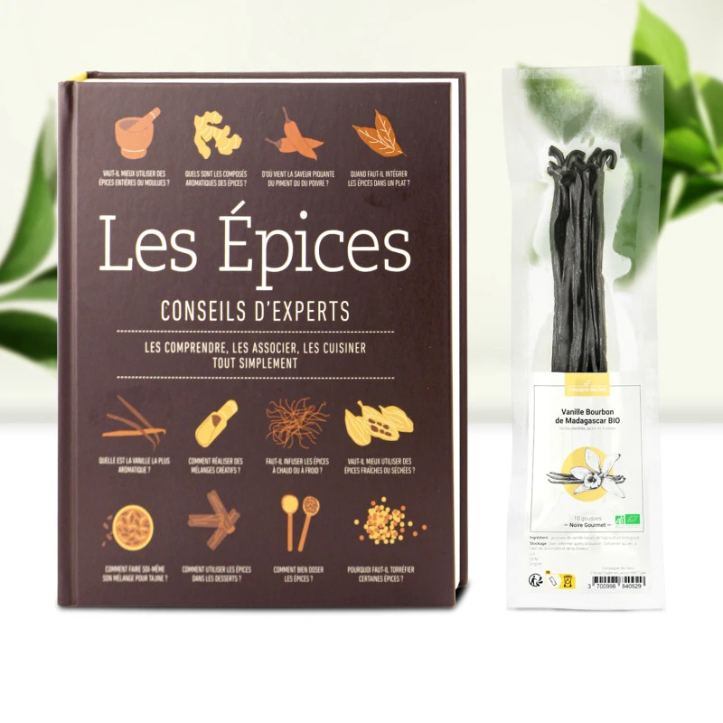 Livre Les Épices + Vanille BIO - Pack Découverte 1 Livre Les Épices + Vanille BIO - Pack Découverte