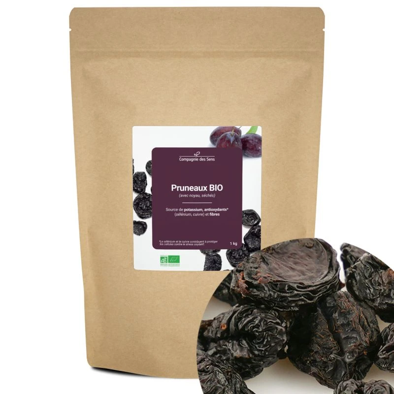 Pruneaux D'Agen BIO (avec Noyau, Séchés, Non Réhydratés) - Source De Fibres 1 Pruneaux D'Agen BIO (avec Noyau, Séchés, Non Réhydratés) - Source De Fibres