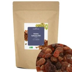 Raisins Sultanine BIO (séchés) - Source De Potassium